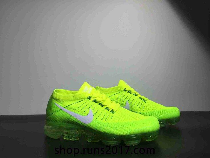 chaussure nike air vapormax 2018 Nike Air VaporMax 2018 Flyknit Fluorescent Green Shoes | Nike ...