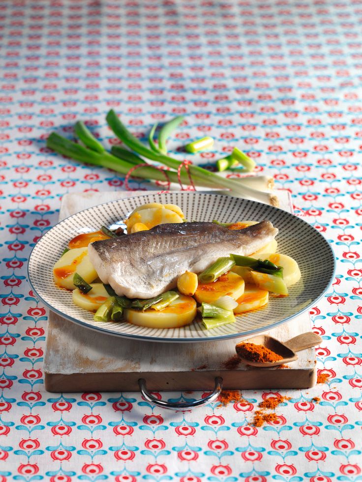 Merluza A La Gallega Merluza Comida étnica Recetas