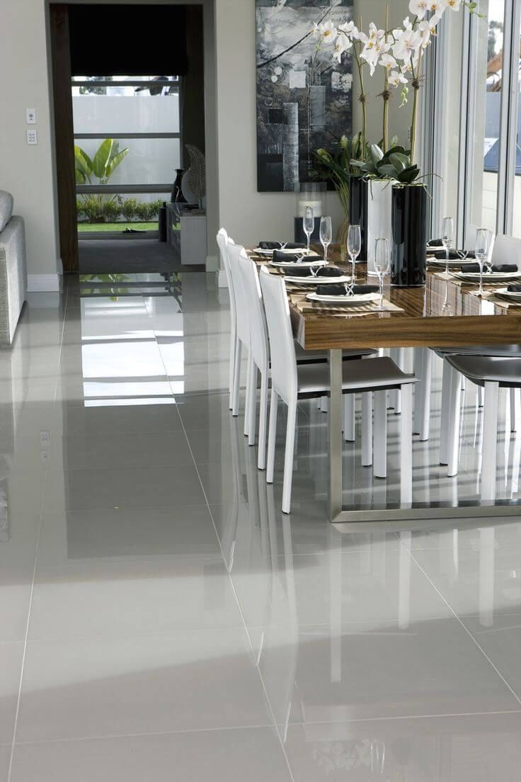 Create An Urban Escape At Home With The Cool Cement Grey Panache Floor Tiles House Flooring Modern Floor Tiles Tile Floor Living Room