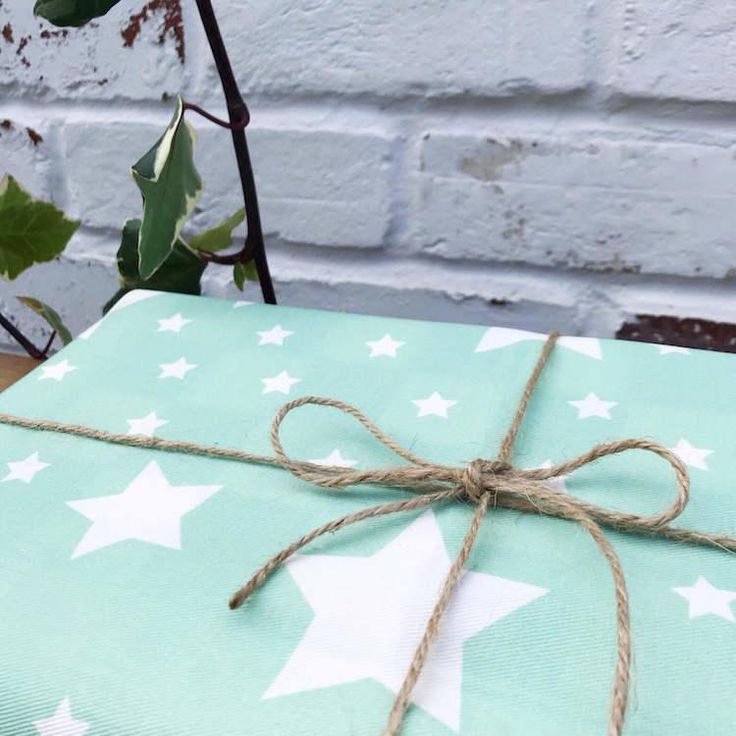 Stars Organic Reusable Gift Wraps - Eco Friendly Gift Wrapping Paper
