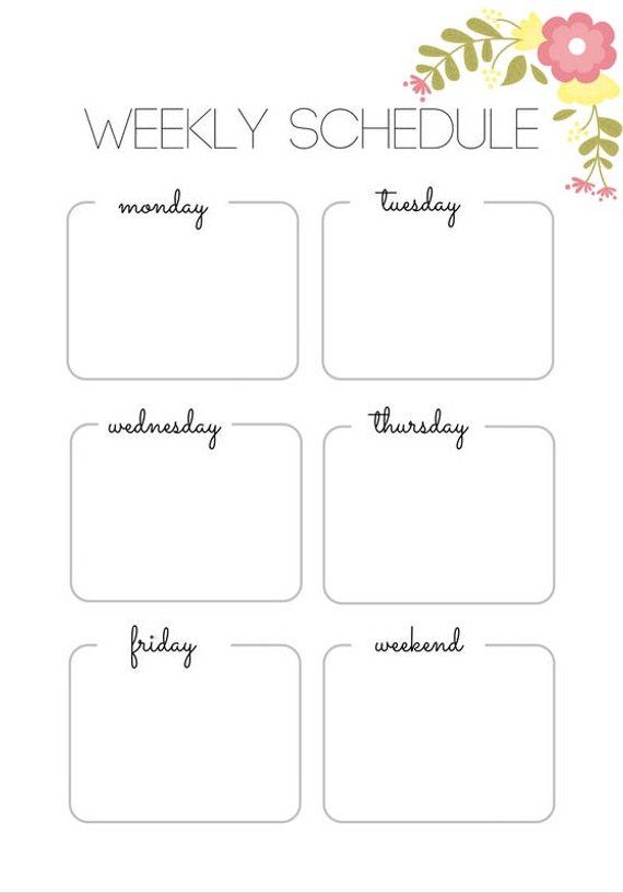 A5 Weekly Planner printable