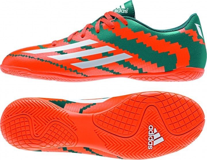 Adidas Messi 2015 10.4 IN Power B40069 White / Solar Orange Futsal Indoor Soccer #Adidas