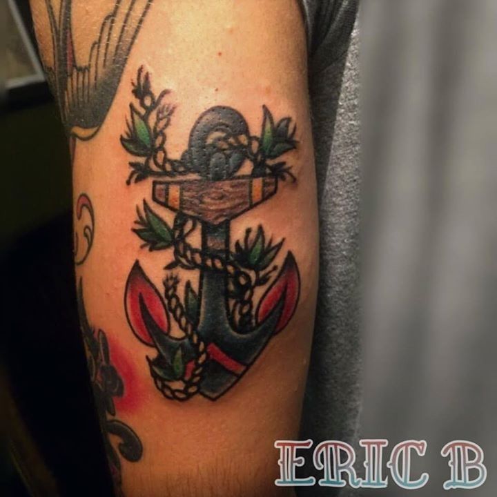 anchor tattoo by eric the barbarian from velvet grip family tattoo