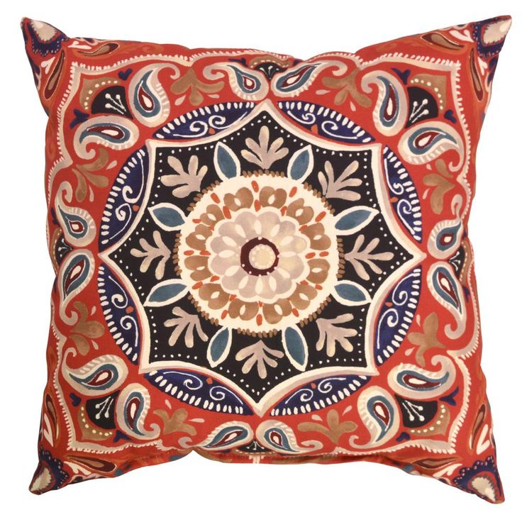 Hampton Bay Chili Medallion Square Outdoor Throw Pillow 7680 04525411 The Home Depot Pillows - Home Depot Patio Accent Pillows Hampton Bay Chili Medallion Square Outdoor Throw Pillow 7680 04525411 The Home Depot Pillows - Home Depot Patio Accent Pillows