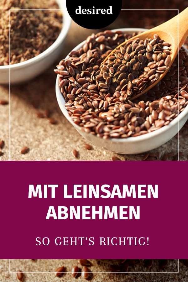 Mit Leinsamen abnehmen