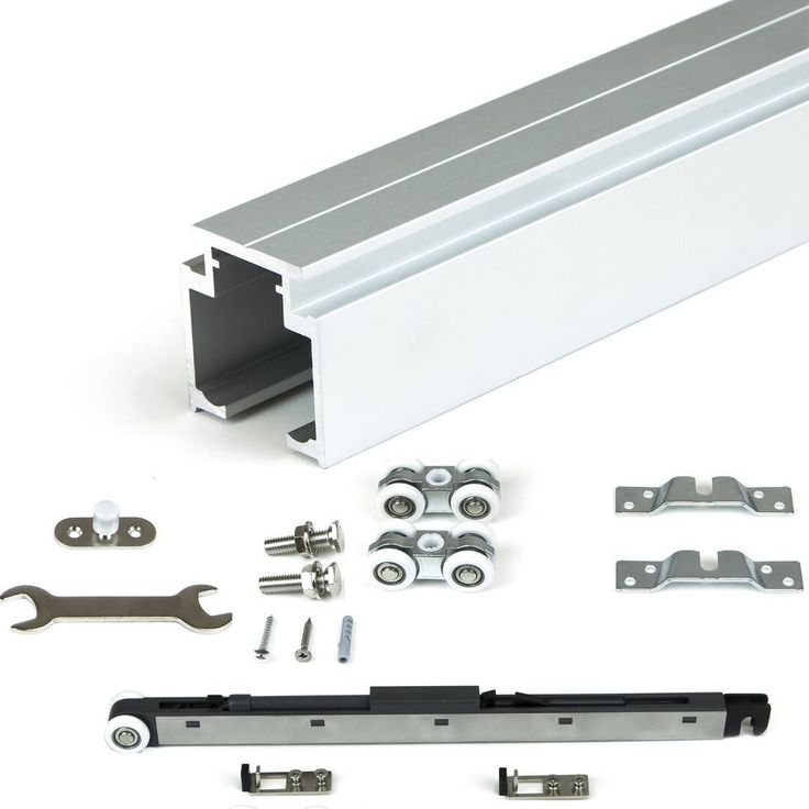 Railway Soft Close Sliding Door Track Kit 40 80kg Doors Single Railway Sliding Door Track Kit 80kg, Sliding Door Rack
