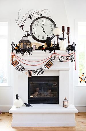 the domestic curator 110 awesome halloween decorating ideas for your fireplace mantel - Halloween Mantel Decorations the domestic curator 110 awesome halloween decorating ideas for your fireplace mantel - Halloween Mantel Decorations