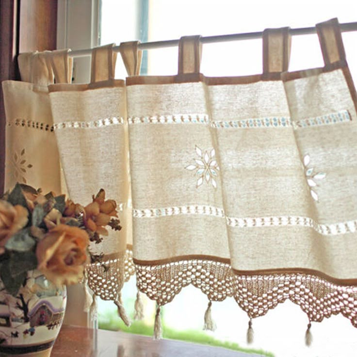 Best 25 Country Style Curtains Ideas On Pinterest Country Style French Cotton Linen Embroidery Cafe Curtain Home Kitchen