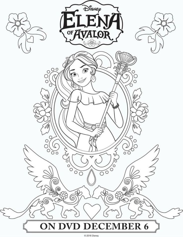 Princess Elena Coloring Pages to Print