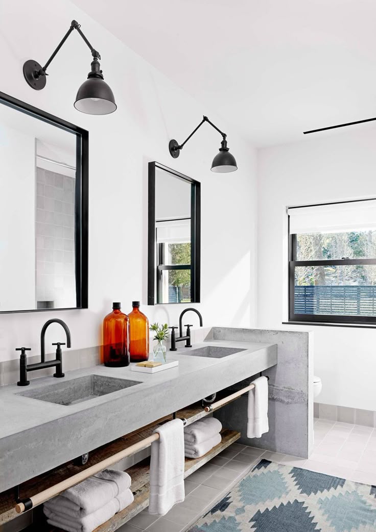 industrial bathroom lighting. lakefront austin house by aamodt plumb architects lighting for bathroomsbeach industrial bathroom