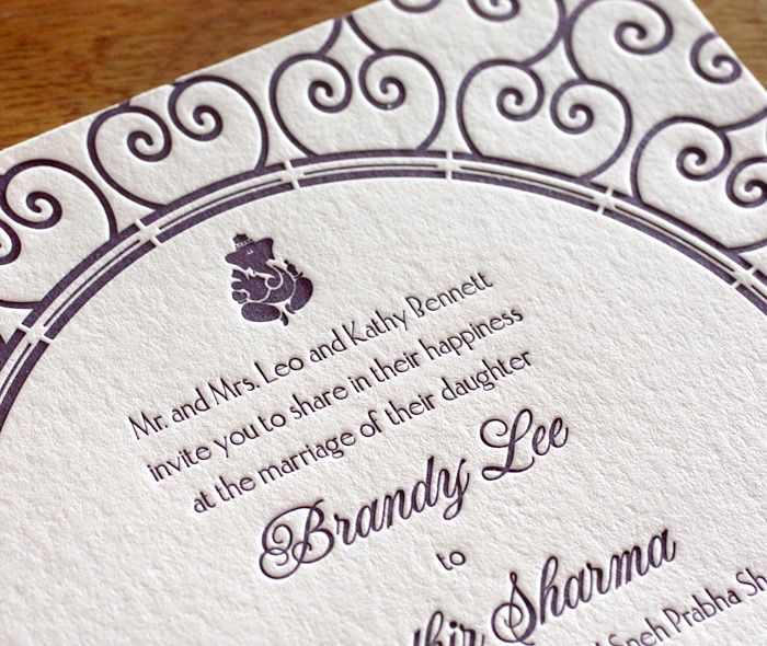 77 Best Invitation Design Lola Images On Pinterest Indian Lola Letterpress Wedding Invitation By Invitations Ajalon