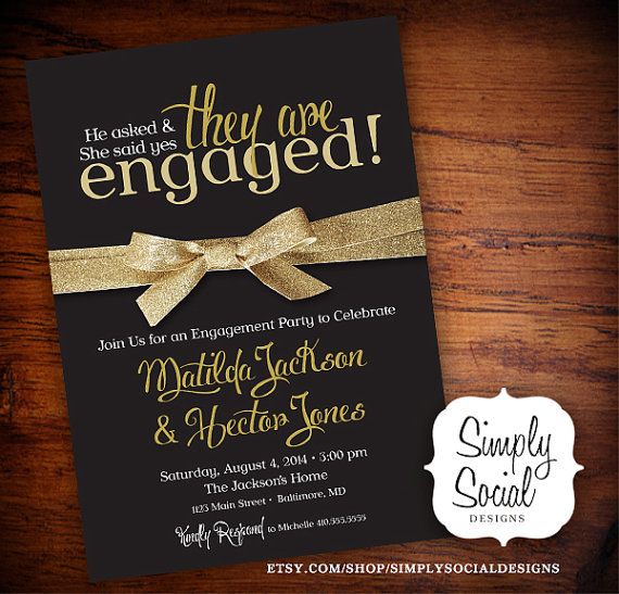 surprise engagement party