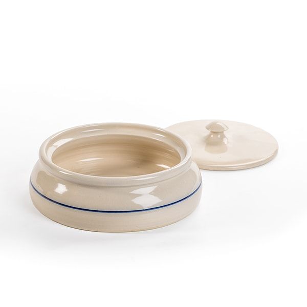 Heritage Blue Stripe Stoneware Tortilla Warmer Stripes - Stone Tortilla Warmer Heritage Blue Stripe Stoneware Tortilla Warmer Stripes - Stone Tortilla Warmer