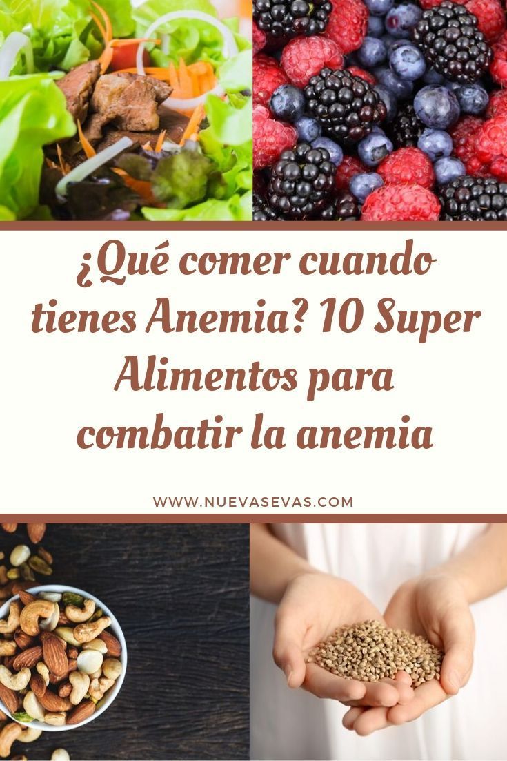 que no debes comer si tienes anemia