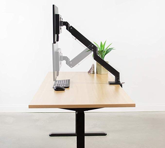 Standard And Widescreen Single Monitor Desk Mount With Instant