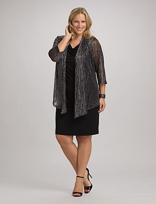Plus Size Metallic Jacket Dress Dressbarn Another Good Find Plus Size Metallic Jacket Dress Dressbarn Another Good Find At Barn This One Piec Fashions That Flatter Most Women In