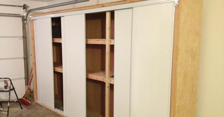 Anthony Valentino Diy Garage Storage With Sliding Doors Door Diy Garage Storage With Sliding Doors, Diy Garage Wall Cabinets With Doors