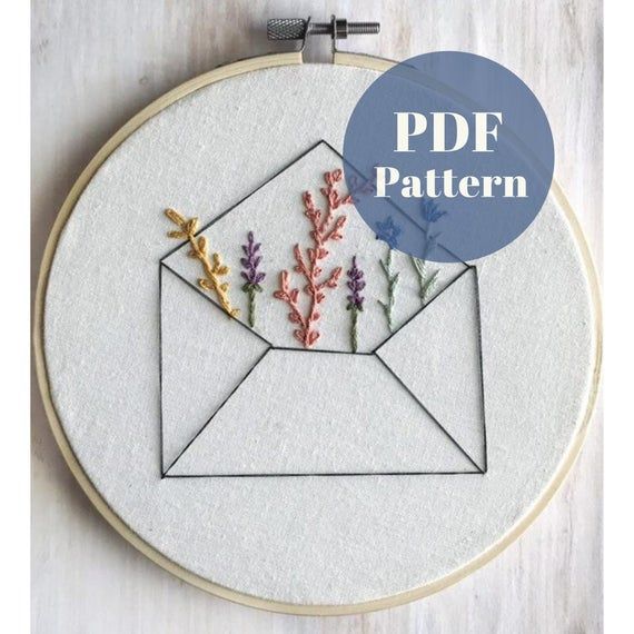 Embroidery Modern Embroidery Handmade Embroidery Digital download DIY Embroidery Pattern Embroidery Pattern Art DIY Tutorial