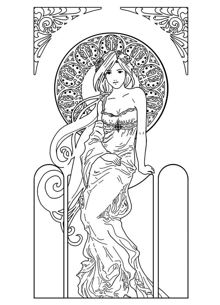 279 best Coloring pages images on Pinterest Coloring books - new free printable coloring pages/girls in dresses 279 best Coloring pages images on Pinterest Coloring books - new free printable coloring pages/girls in dresses