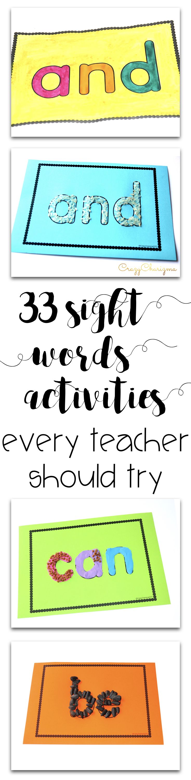 Worksheet Sight Words Preschool best 25 preschool sight words ideas on pinterest kindergarten 33 activities every teacher should try freebies included activities