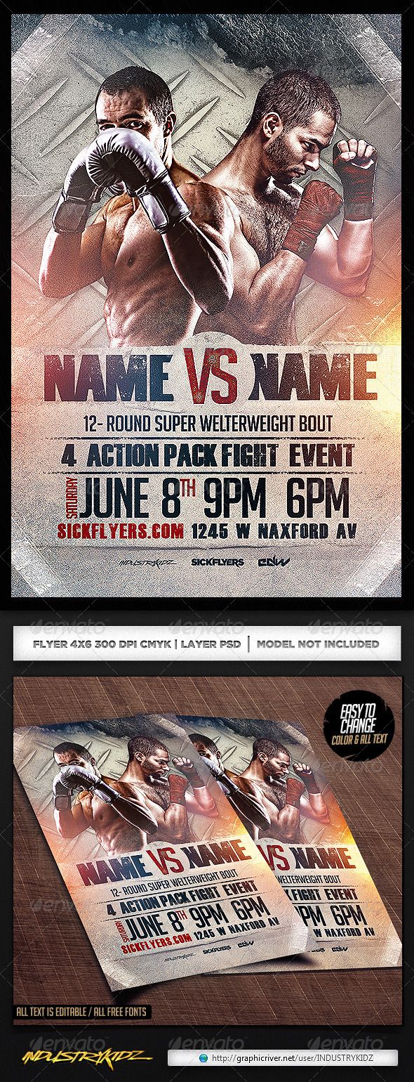16 best posters images on pinterest event flyers flyer template boxing workout flyer template free