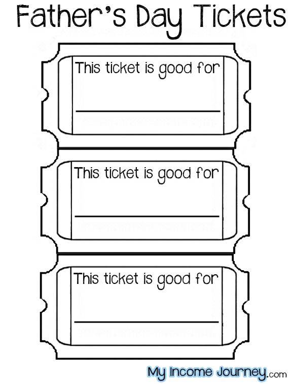 free printable tickets