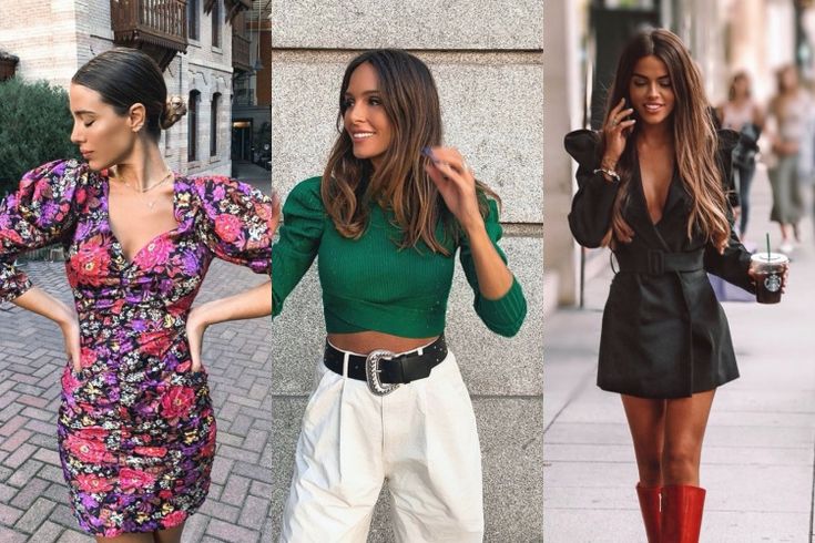 Mangas abullonadas la tendencia del otono en vestidos chaquetas y jerseis Zara 2019 Modalia.es