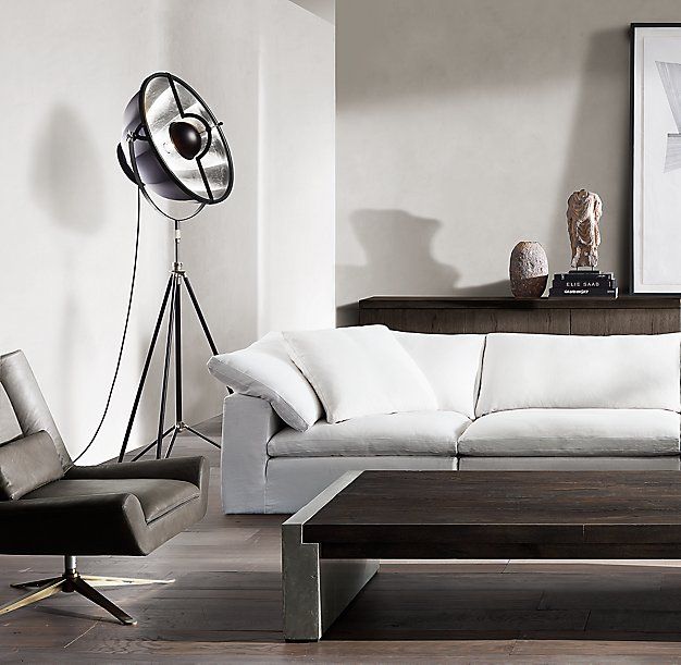 Fortuny Studio 76 Floor Lamp Rh Modern Living Room Corner Fortuny Studio 76 Floor Lamp Rh, Fortuny Studio 76 Floor Lamp