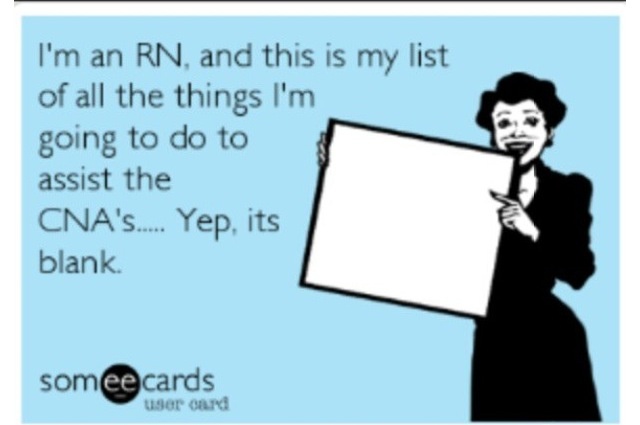 CNA problems CANT STAND NURSES LIKE THAT!!! I think people should have to be a CNA before they are a nurse!
