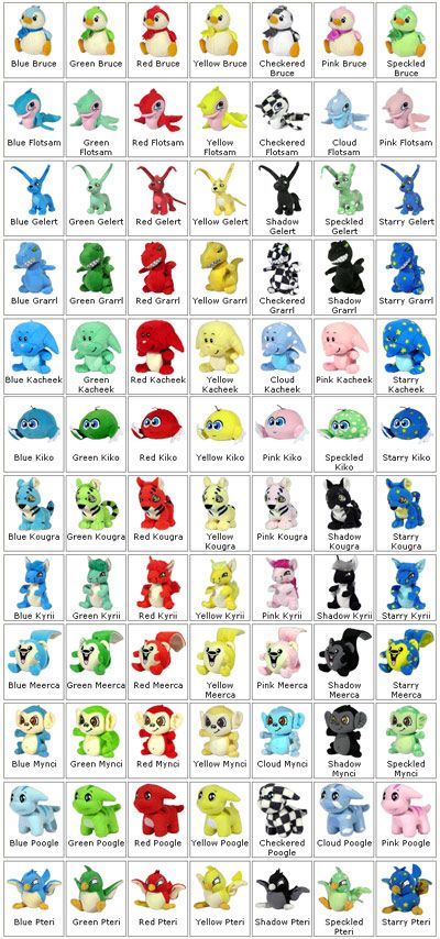 Neopets Paint Colors Neopets Paint Colors