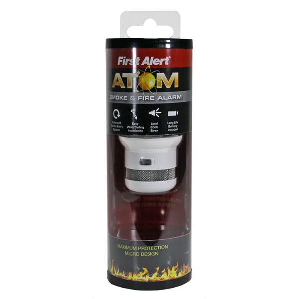 First Alert P1000 Atom Smoke And Fire Alarm Alarms Alert P1000 Atom Smoke And Fire Alarm, The Atom Smoke Alarm