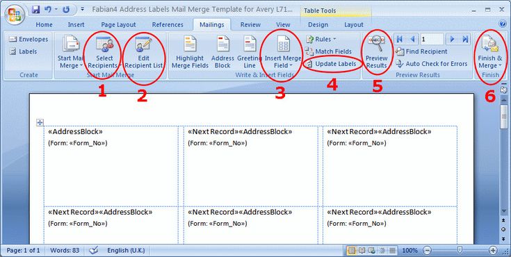 Microsoft Word Address Labels Template Address Labels | Address label template, Label templates ...