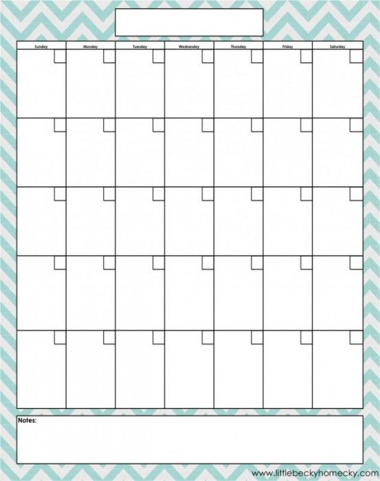 monthly calendat