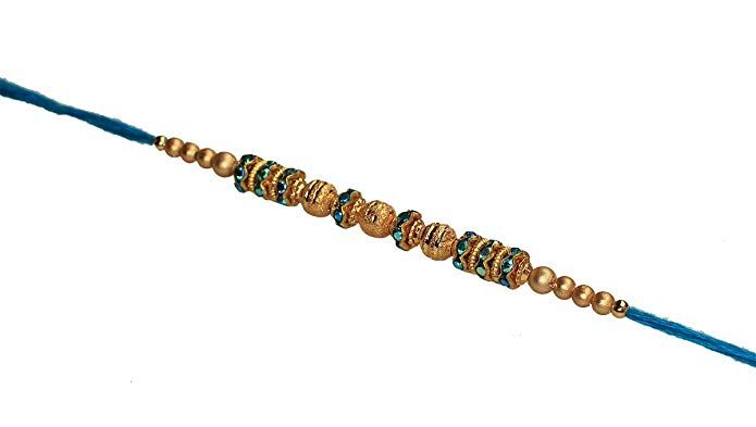 Designer Rakhi for Bhaiya Bhabhi Fancy Rakhi for Kids Rakhi for Brother Rakhi Thread for Rakshabandhan Multicolor Designer Rakhi Faux Beads Stones Premium Rakhi Bracelet