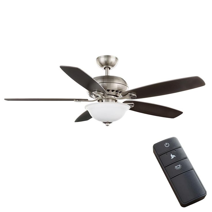 Hampton Bay Southwind Ii 52 In Indoor Led Brushed Nickel Ceiling Fan With Light Kit Reversible Blades And Remote Control 50279 Hampton Bay Southwind Ii 52 In Indoor, Ceiling Fan Remote Replacement Hampton Bay