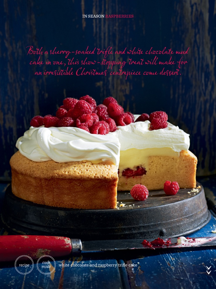 Donna Hay White Chocolate And Raspberry Trifle Cake Donna Hay White Chocolate And Raspberry Trifle Cake