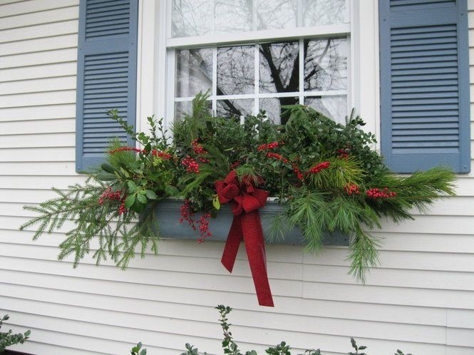 Holiday Window Box | For the Home | Pinterest | Christmas window ...