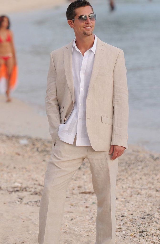 Summer Champagne Linen Men Suits In 2018 Fashion Style Summer Champagne Linen Men Suits In 2018 Fashion Style Pinterest Wedding Beach Attire And