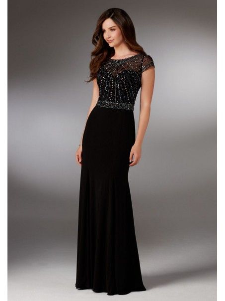 Long Black Dress for Mother of the Bride