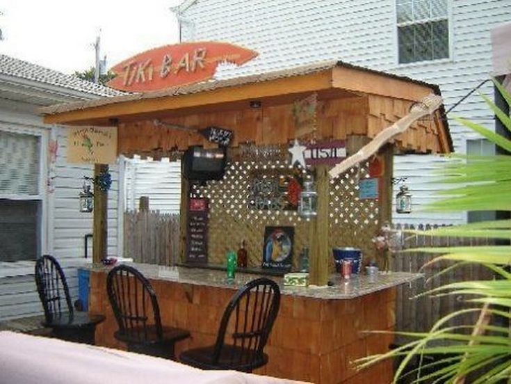 25 Beautiful Outdoor Bar Setup For Friends Gathering Backyard Patio Tiki Outdoor Tiki Bar, Outdoor Bar Room Ideas