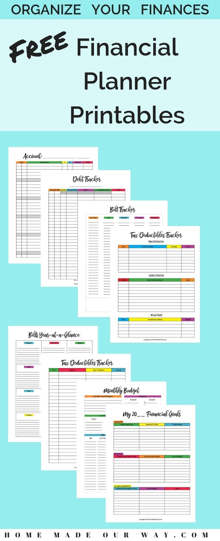 Financial Planner - Get Your Finances in Order with this Free PDF