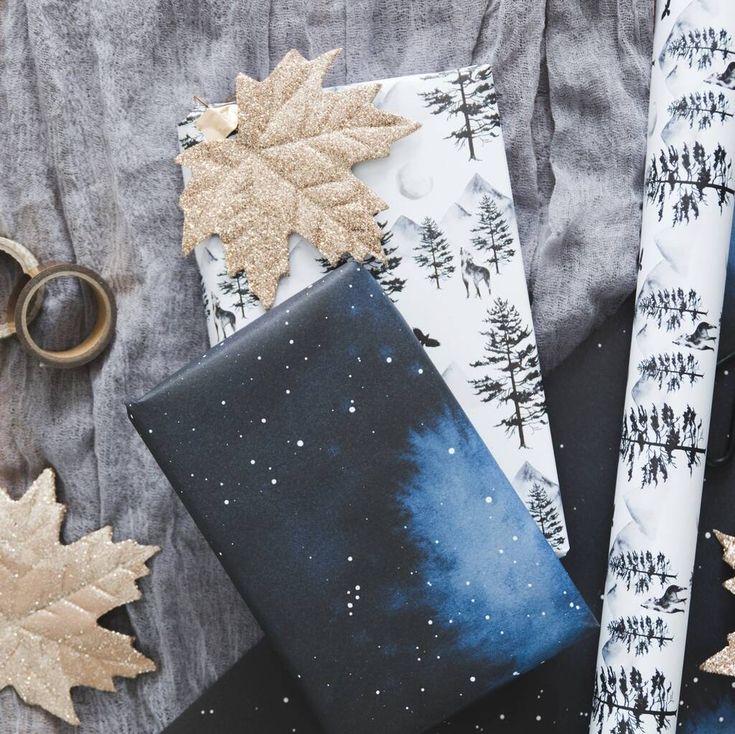 Watercolour Celestial And Mystical Wrapping Paper Set