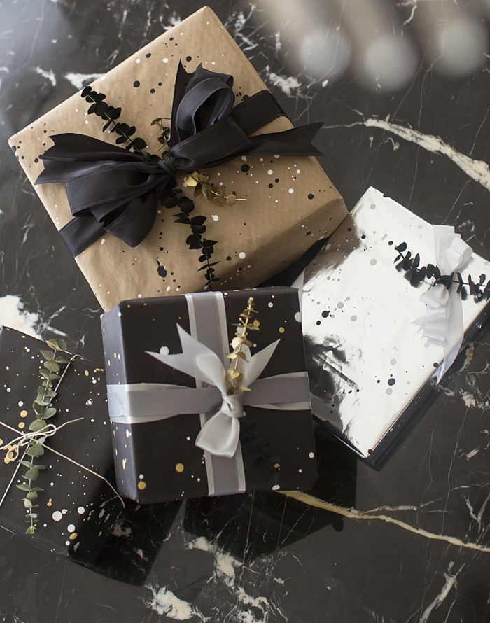 68 best gift wrapping ideas images on pinterest gift boxes diy paint splatter wrapping paper