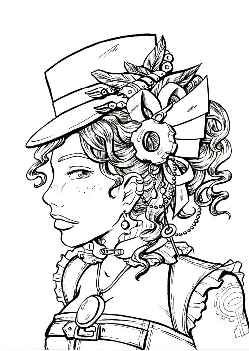 steampunk coloring page printable adult kleuren voor volwassenen frbung fr erwachsene coloriage pour adultes colorare per - For Colouring Picture steampunk coloring page printable adult kleuren voor volwassenen frbung fr erwachsene coloriage pour adultes colorare per - For Colouring Picture