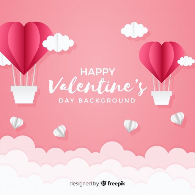 dubbed hot air balloons valentines day background free vector valentines day background wallpaper