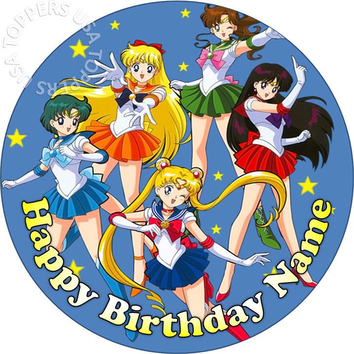 Sailor Moon Crystal Cake Topper Sailor Moon Crystal Cake Topper