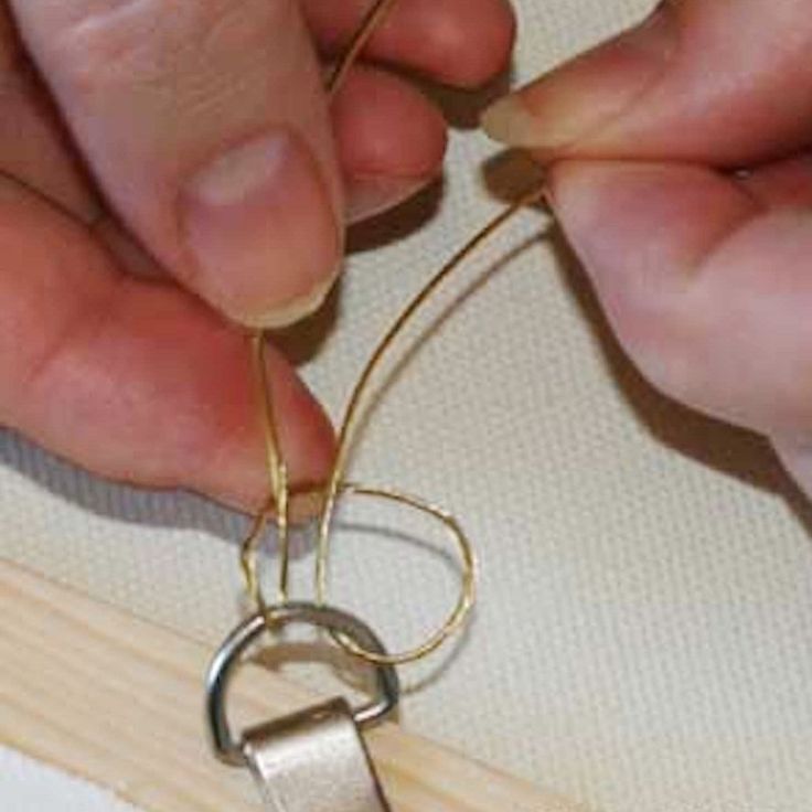 Hang Your Painting Using Wire And D Rings Picture Hanging Heavy Mirror Pictures Picture Wire Hanging, Using Wire To Hang Heavy Mirror