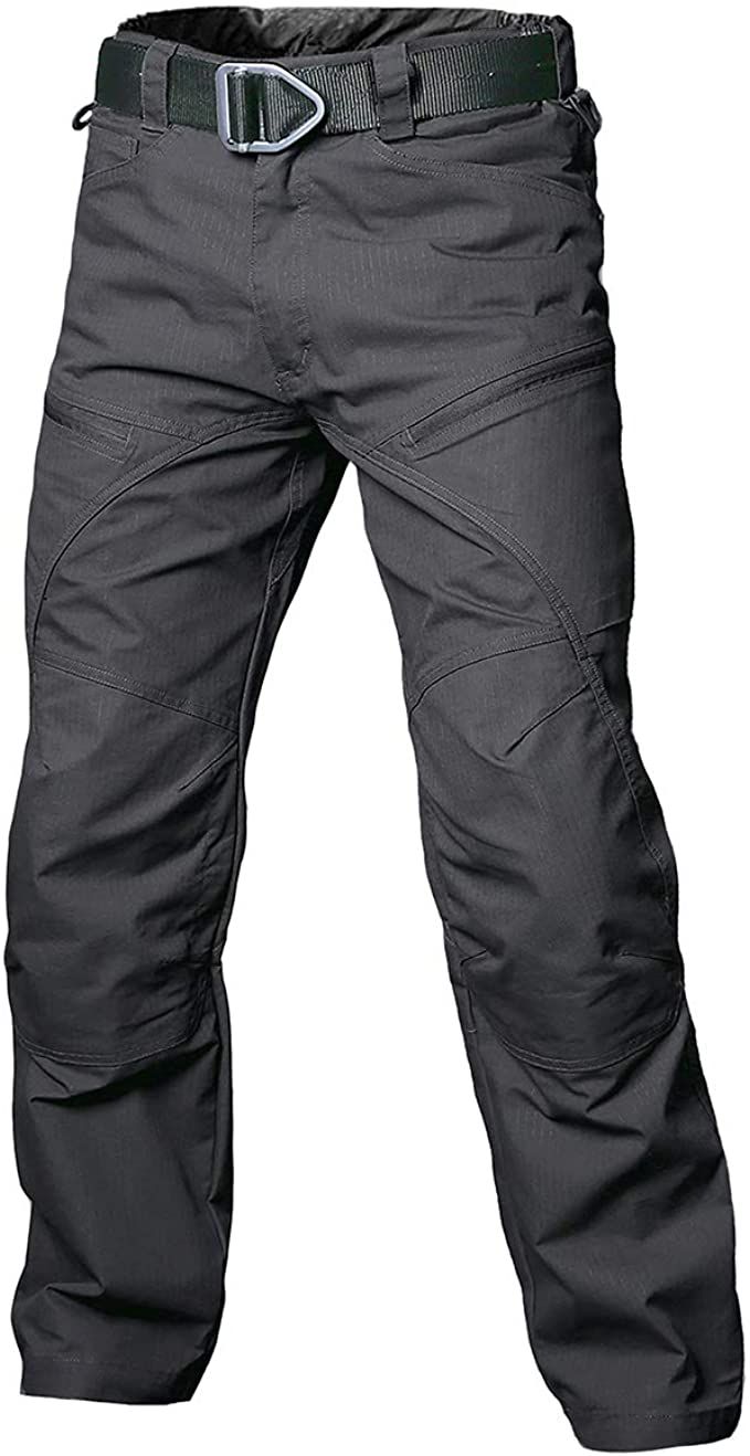 NAVEKULL Mens Hiking Tactical Pants Lightweight Stretch Ripstop Outdoor Military Cargo Pants