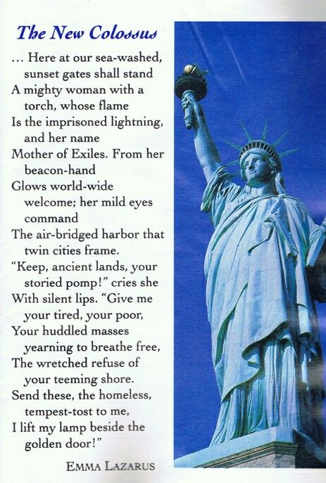 Science Essay Ideas The Statue Of Liberty Emma Lazarus Famous Poem The New Colossus The Poem Is Graven On A Tablet Within The Pedestal On Which The Stat After High School Essay also International Business Essays The Statue Of Liberty Emma Lazarus Famous Poem The New Colossus Examples Of Thesis Statements For Essays