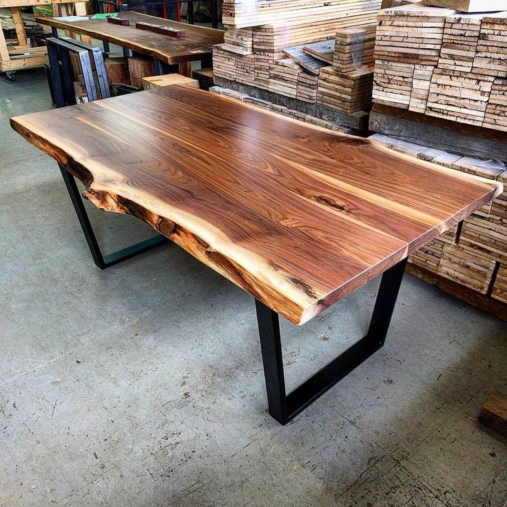 Turntable For Dining Table Live Edge Walnut Live Edge Walnut Dining Table, Dark Walnut Farm Table